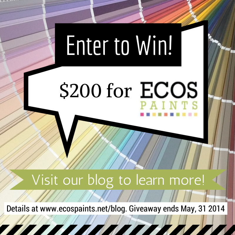 enter to win ECOS Paints giveaway